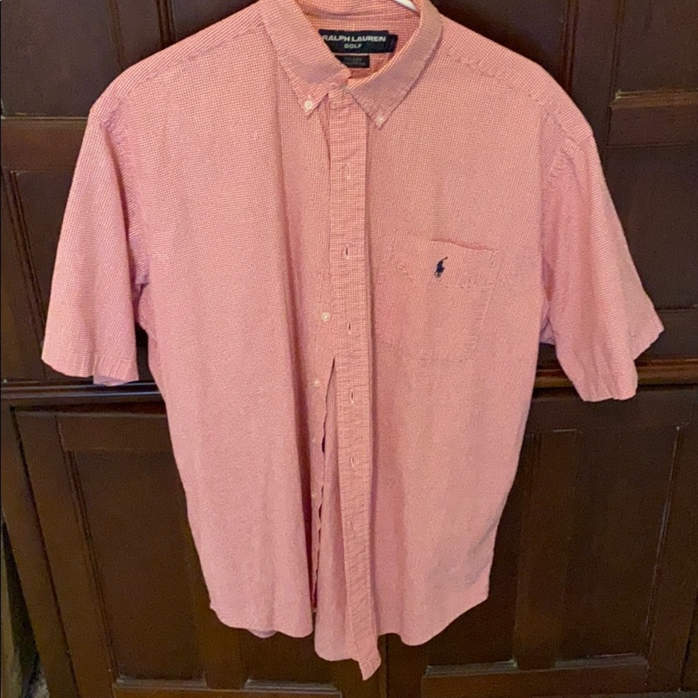 Ralph Lauren Golf Red/White Checked Shirt